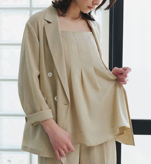 UNITED ARROWS green label relaxing「【結論シリーズ】シアーエアジャケット  マシンウォッシャブル 接触冷感 通気性」|テーラードジャケット|