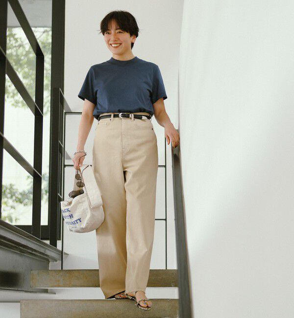 UNITED ARROWS green label relaxing「＜スタイリスト兵藤千尋さんコラボ＞ワイド ライト デニム 接触冷感」|デニム|