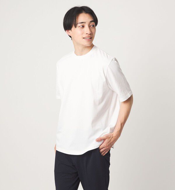 UNITED ARROWS green label relaxing「＜gim＞26SS アメリカンシーアイランド ビズ Tシャツ -吸水速乾-」|Tシャツ・カットソー|WHITE