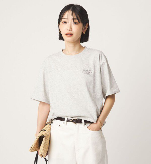 UNITED ARROWS green label relaxing「【別注】＜Marmot＞ショートスリーブ ロゴ Tシャツ」|Tシャツ・カットソー|MD.GRAY