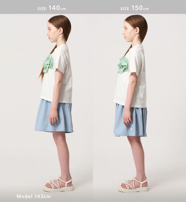 UNITED ARROWS green label relaxing「【スタメンシリーズ】フリル Tシャツ / キッズ  100cm-160cm」|Tシャツ・カットソー|