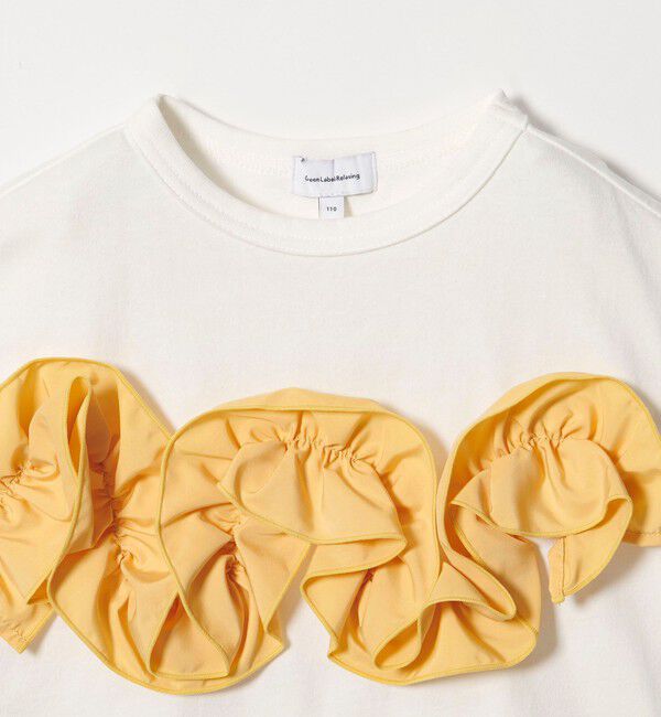 UNITED ARROWS green label relaxing「【スタメンシリーズ】フリル Tシャツ / キッズ  100cm-160cm」|Tシャツ・カットソー|