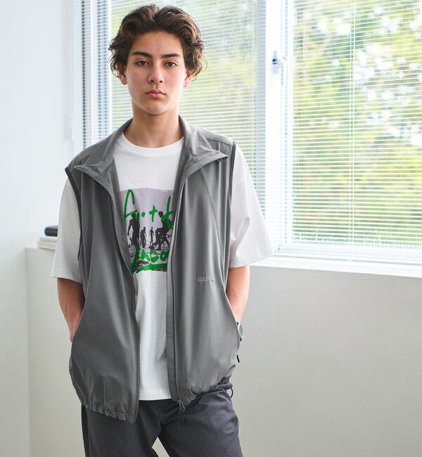 UNITED ARROWS green label relaxing「【別注】＜Marmot＞A2 ウィンド シェル ベスト -4WAYストレッチ・はっ水-」|ベスト・ジレ|DK.GRAY