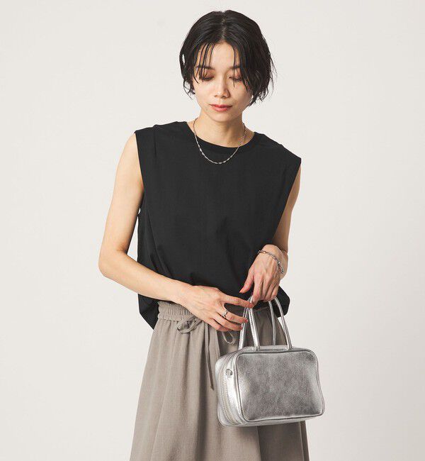 UNITED ARROWS green label relaxing「ショルダータック ノースリーブ プルオーバー カットソー」|Tシャツ・カットソー|