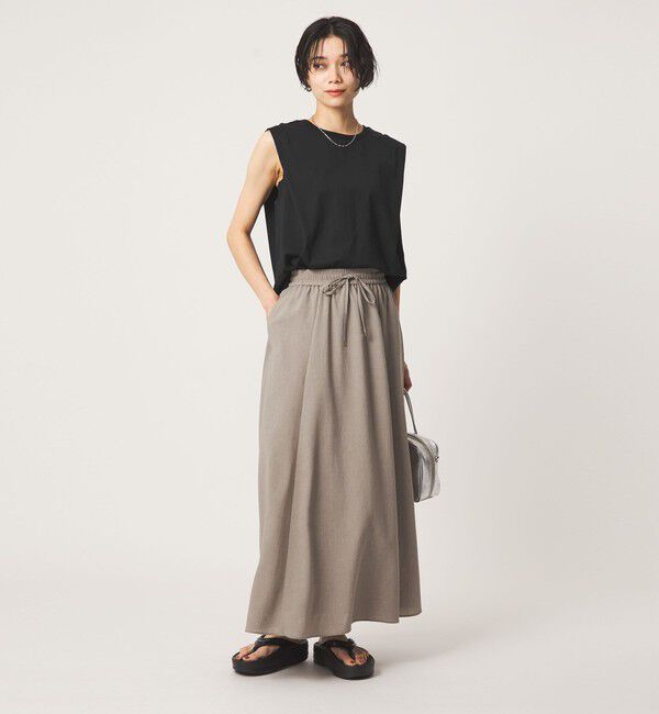 UNITED ARROWS green label relaxing「ショルダータック ノースリーブ プルオーバー カットソー」|Tシャツ・カットソー|