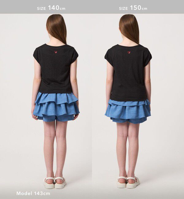 UNITED ARROWS green label relaxing「【WEB限定】ハート シシュウ Tシャツ / キッズ 100cm-160cm」|Tシャツ・カットソー|