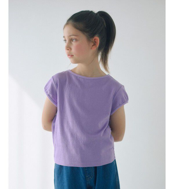 UNITED ARROWS green label relaxing「【WEB限定】ハート シシュウ Tシャツ / キッズ 100cm-160cm」|Tシャツ・カットソー|