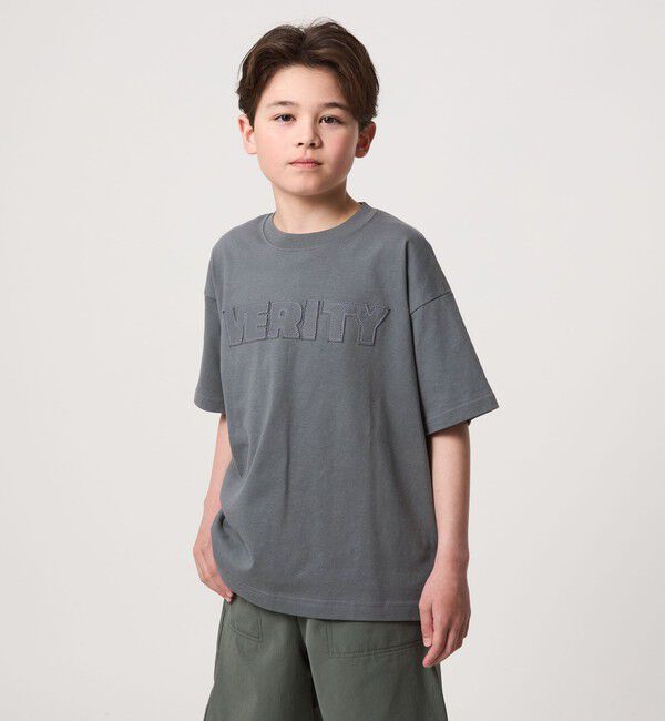 UNITED ARROWS green label relaxing「ロゴ アップリケ Tシャツ / キッズ 140cm-160cm」|Tシャツ・カットソー|