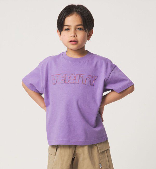 UNITED ARROWS green label relaxing「ロゴ アップリケ Tシャツ / キッズ 100cm-130cm」|Tシャツ・カットソー|