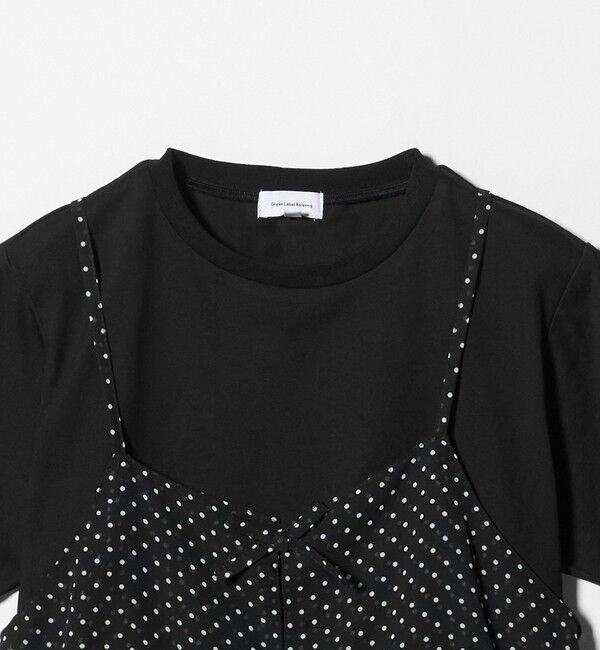UNITED ARROWS green label relaxing「ドット シフォン キャミソール Tシャツ セット / キッズ 140cm-160cm」|Tシャツ・カットソー|