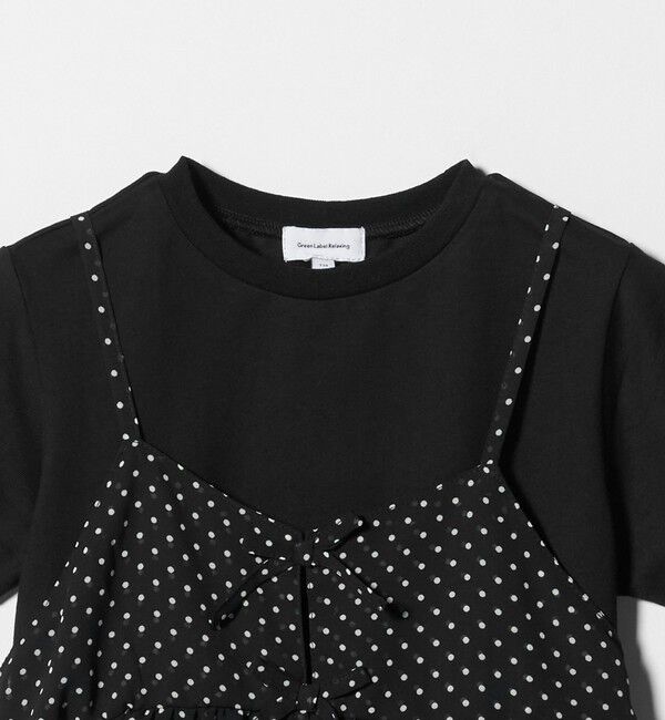 UNITED ARROWS green label relaxing「ドット シフォン キャミソール Tシャツ セット / キッズ 100cm-130cm」|Tシャツ・カットソー|