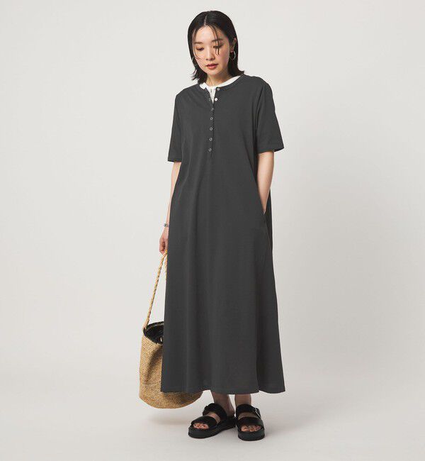 UNITED ARROWS green label relaxing「【WEB限定】＜at ease＞ヘンリーネック カットソー ワンピース」|ワンピース|