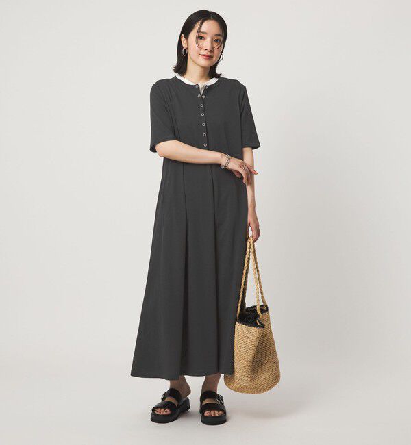 UNITED ARROWS green label relaxing「【WEB限定】＜at ease＞ヘンリーネック カットソー ワンピース」|ワンピース|