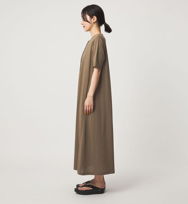 UNITED ARROWS green label relaxing「【WEB限定】＜at ease＞ヘンリーネック カットソー ワンピース」|ワンピース|