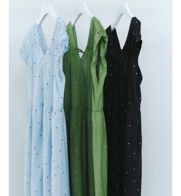 EMMEL REFINES「＜EMMEL REFINES＞EM オーバルシシュウ ティアード ワンピース」|ワンピース|KELLY