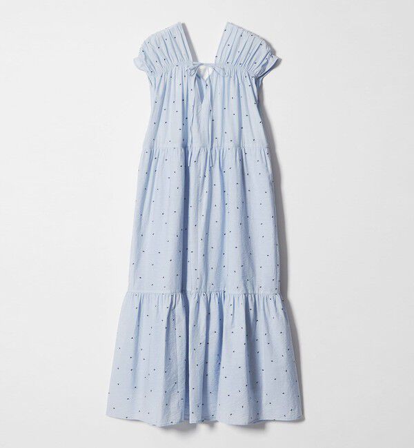 EMMEL REFINES「＜EMMEL REFINES＞EM オーバルシシュウ ティアード ワンピース」|ワンピース|