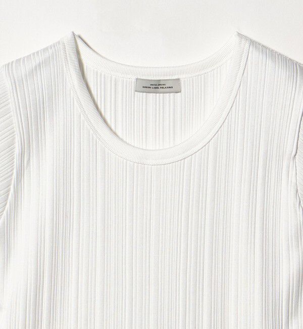 UNITED ARROWS green label relaxing「ランダム ブライトリブ Uネック カットソー」|Tシャツ・カットソー|