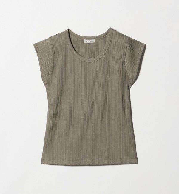 UNITED ARROWS green label relaxing「ランダム ブライトリブ Uネック カットソー」|Tシャツ・カットソー|