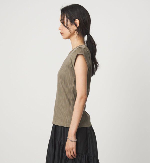 UNITED ARROWS green label relaxing「ランダム ブライトリブ Uネック カットソー」|Tシャツ・カットソー|