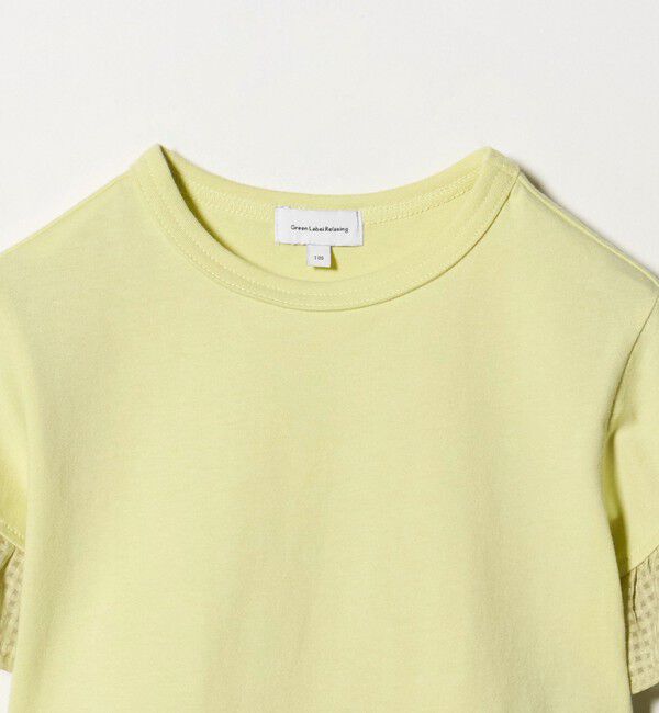 UNITED ARROWS green label relaxing「チェック フリル Tシャツ / キッズ 100cm-130cm」|Tシャツ・カットソー|
