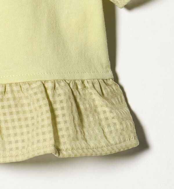 UNITED ARROWS green label relaxing「チェック フリル Tシャツ / キッズ 100cm-130cm」|Tシャツ・カットソー|