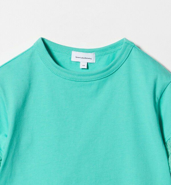 UNITED ARROWS green label relaxing「チェック フリル Tシャツ / キッズ 100cm-130cm」|Tシャツ・カットソー|