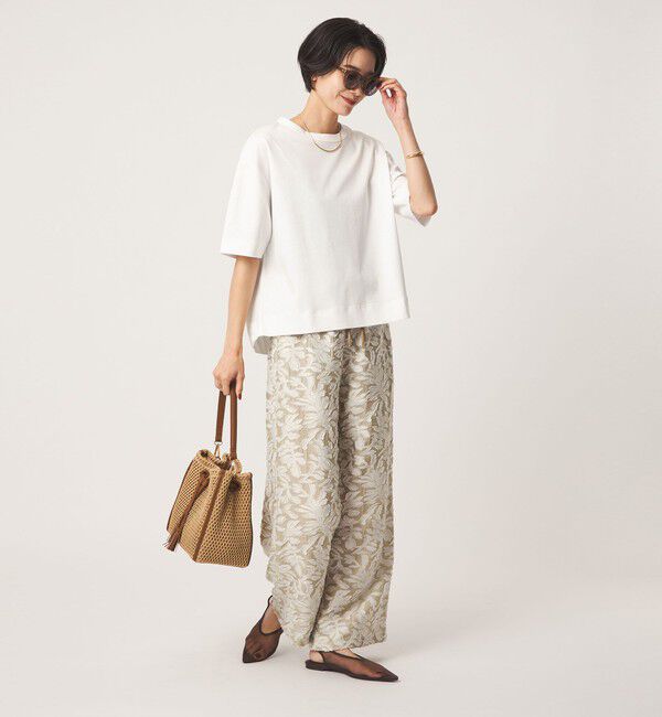 UNITED ARROWS green label relaxing「クロップド ポンチ Tシャツ 2」|Tシャツ・カットソー|