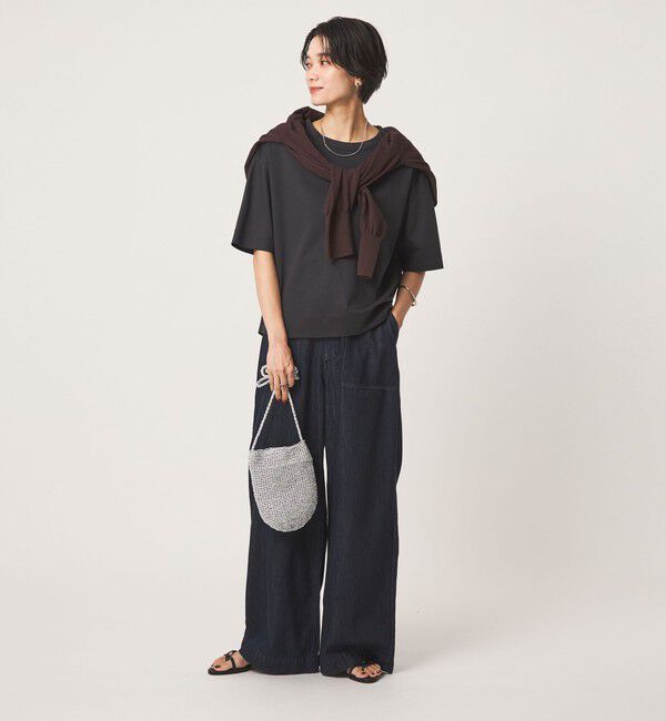 UNITED ARROWS green label relaxing「クロップド ポンチ Tシャツ 2」|Tシャツ・カットソー|