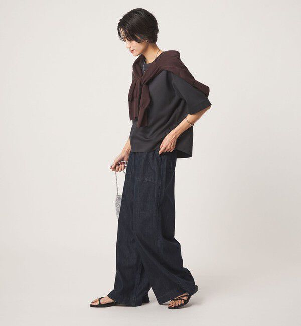 UNITED ARROWS green label relaxing「クロップド ポンチ Tシャツ 2」|Tシャツ・カットソー|