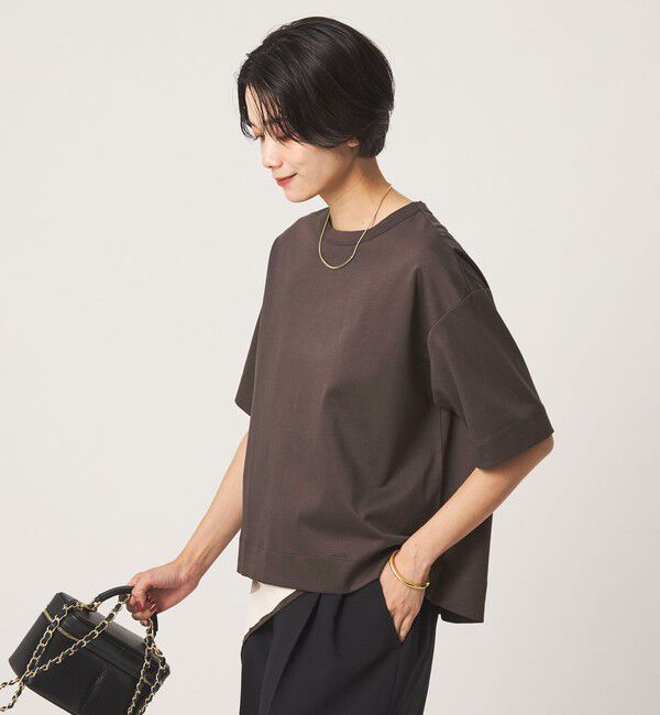 UNITED ARROWS green label relaxing「クロップド ポンチ Tシャツ 2」|Tシャツ・カットソー|