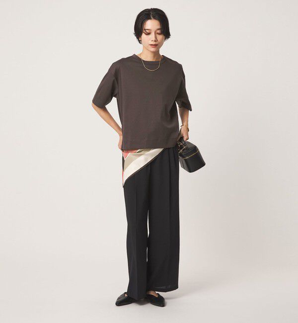 UNITED ARROWS green label relaxing「クロップド ポンチ Tシャツ 2」|Tシャツ・カットソー|