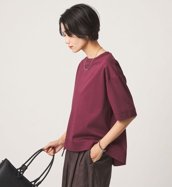 UNITED ARROWS green label relaxing「クロップド ポンチ Tシャツ 2」|Tシャツ・カットソー|
