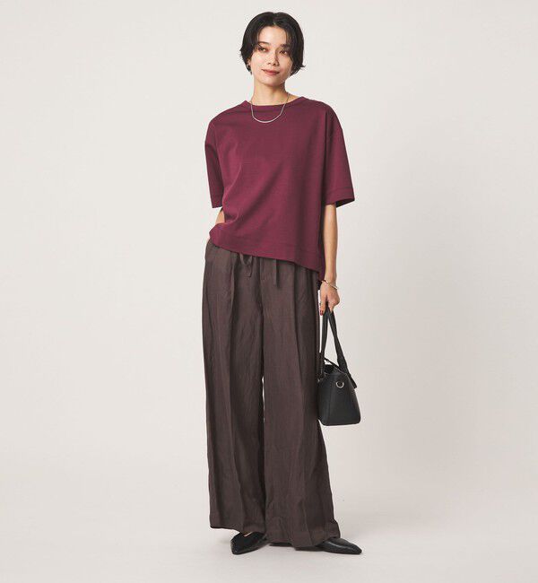 UNITED ARROWS green label relaxing「クロップド ポンチ Tシャツ 2」|Tシャツ・カットソー|