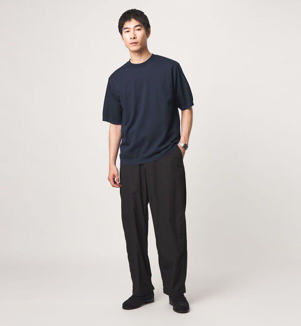 UNITED ARROWS green label relaxing「ニットライク カノコ クルーネック 半袖 Tシャツ」|Tシャツ・カットソー|
