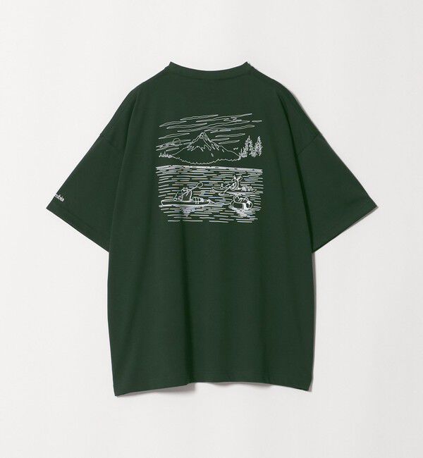 UNITED ARROWS green label relaxing「【別注】＜Columbia＞GLR Jonas グラフィック 半袖 Tシャツ」|Tシャツ・カットソー|DK.GREEN