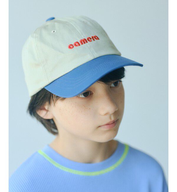 UNITED ARROWS green label relaxing「バイカラー ツイル キャップ / キッズ」|キャップ・キャスケット|BEIGE