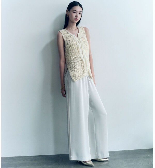 UNITED ARROWS green label relaxing「＜SEASONAL COLLECTION＞フリンジ ニット ジレ」|ニット・セーター|