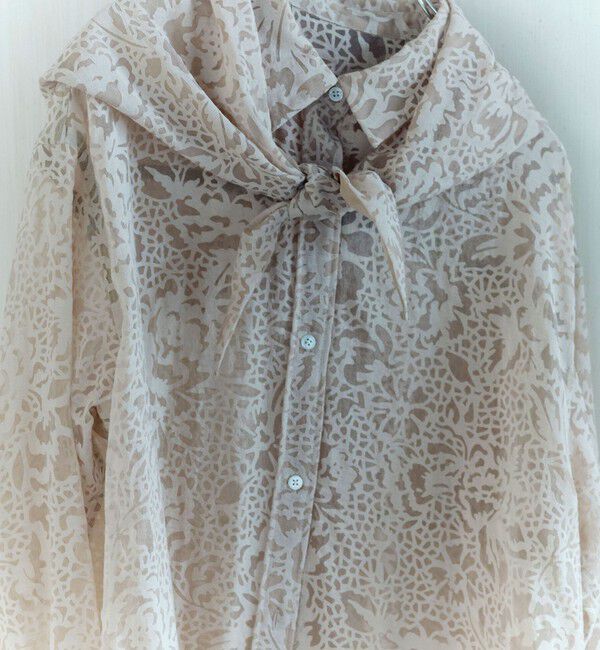 UNITED ARROWS green label relaxing「＜SEASONAL COLLECTION＞IPEKER オパール スカーフ シャツ」|シャツ・ブラウス|