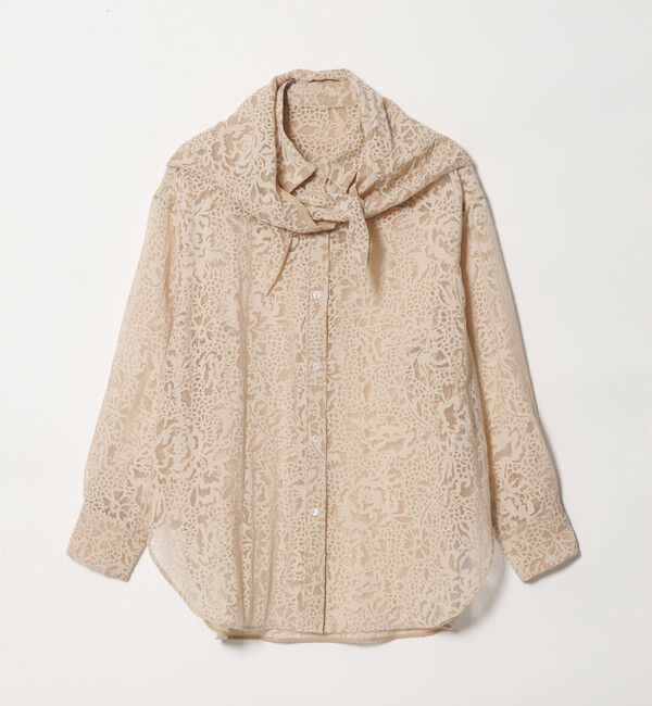 UNITED ARROWS green label relaxing「＜SEASONAL COLLECTION＞IPEKER オパール スカーフ シャツ」|シャツ・ブラウス|