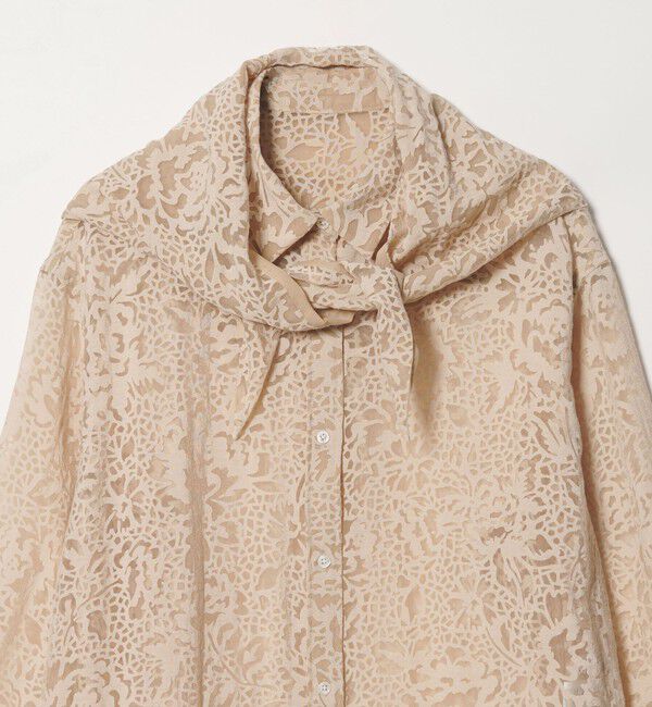 UNITED ARROWS green label relaxing「＜SEASONAL COLLECTION＞IPEKER オパール スカーフ シャツ」|シャツ・ブラウス|