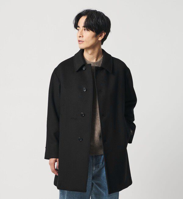 BEAUTY&YOUTH UNITED ARROWS「120S メルトン バルカラーコート」|その他|BLACK