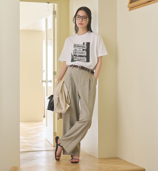BEAUTY&YOUTH UNITED ARROWS「リネンライク ワイドストレートパンツ ウォッシャブル」|その他|