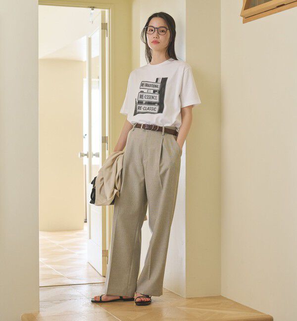 BEAUTY&YOUTH UNITED ARROWS「リネンライク ワイドストレートパンツ ウォッシャブル」|その他|