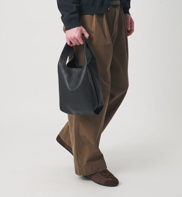 BEAUTY&YOUTH UNITED ARROWS「スタンダード レザー ショップ バッグ ミニ」|トートバッグ|BLACK
