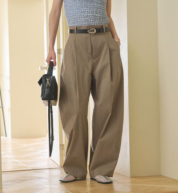 BEAUTY&YOUTH UNITED ARROWS「タックカーブパンツ ウォッシャブル 接触冷感」|その他|
