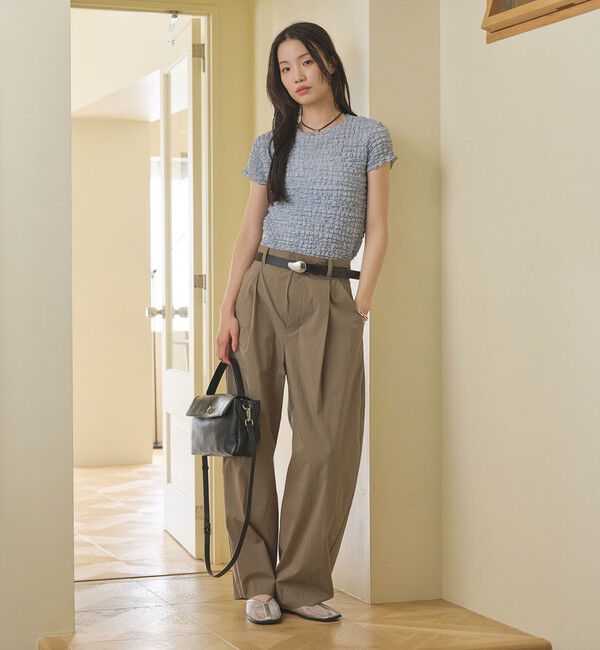 BEAUTY&YOUTH UNITED ARROWS「タックカーブパンツ ウォッシャブル 接触冷感」|その他|