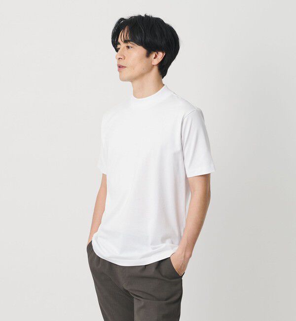 BEAUTY&YOUTH UNITED ARROWS「クリアコットン ジャケット 半袖Tシャツ 抗菌 防臭機能付き」|Tシャツ・カットソー|