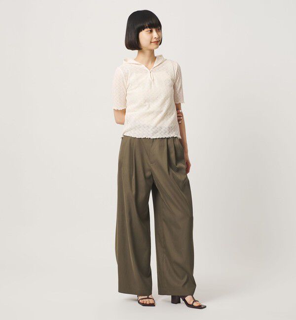 BEAUTY&YOUTH UNITED ARROWS「レース ショートスリーブ フーディ」|Tシャツ・カットソー|