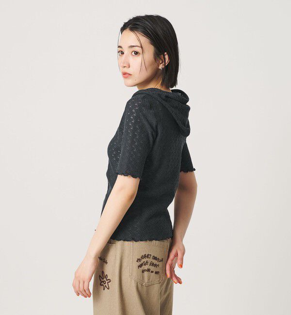 BEAUTY&YOUTH UNITED ARROWS「レース ショートスリーブ フーディ」|Tシャツ・カットソー|
