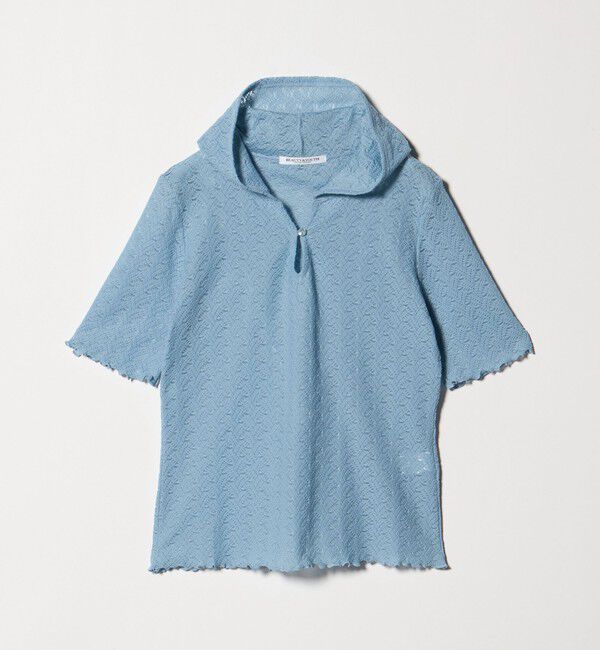 BEAUTY&YOUTH UNITED ARROWS「レース ショートスリーブ フーディ」|Tシャツ・カットソー|